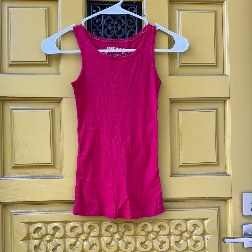 Mossimo Supply Co. Fuchsia Tank Top